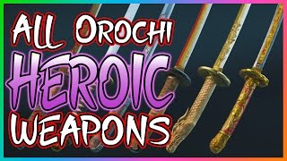 All HEROIC Orochi Weapons! - For Honor