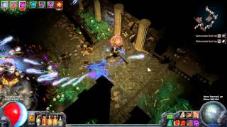 Path Of Exile - 2.0 Summoner build - Double boss Academy map 78 lvl