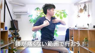 腰の関連痛によるおしり～太ももの痛み改善法①