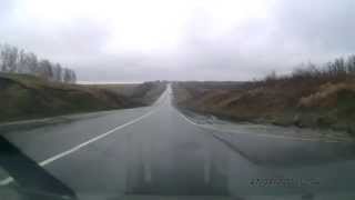 2015 04 27 трасса А151 Чебоксары Канаш Пасмурно Дождь Тест Texet DVR-500HD (как снимает)