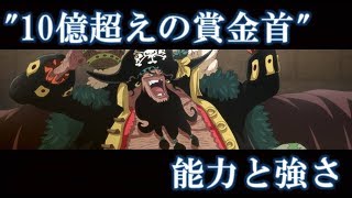 ワンピース　10億超の賞金首　能力まとめ　※一部考察含む。