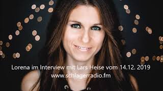 Lorena im Interview mit Lars Heise am 14.12.2019 bei SchlagerRadio.FM