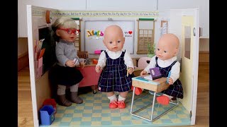 Baby Born Our Generation  Baby Dolls School Classroom Unboxing Set Up and Play