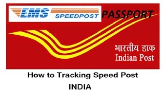 How to track Passport status / How to track speed post status