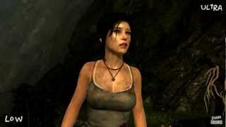 Tomb raider (2013) - Splitscreen Graphics and Image Quality Comparison Ultra DX11 vs Low 1080P