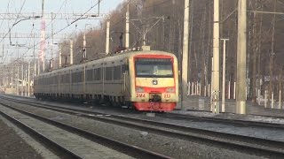 Электропоезд ЭМ4-013 перегон Лосиноостровская - Мытищи