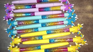 Unicorn Glittery Mixed Color Pens