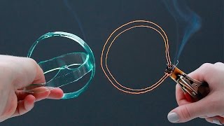 Как разрезать СТЕКЛО ПРОВОЛОКОЙ/How to cut glass with a wire