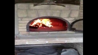 Печь для пиццы на дровах. Пицца в печи. Рецепт пиццы в помпейской печи.How to make pizza in oven