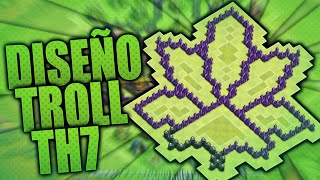 DISEÑO DE ALDEA TROLL PARA AYUNTAMIENTO NIVEL 7 | CLASH OF CLANS