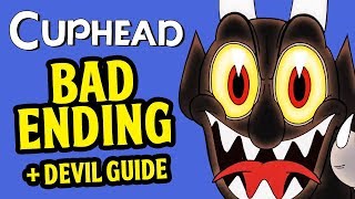 Cuphead - BAD ENDING Secret + Good Ending + HOW to Beat the Devil Guide IN 2 MINUTES Gameplay