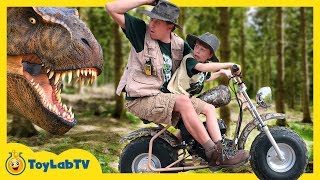 Giant Life Size T-Rex Dinosaur Adventure for Kids & New Jurassic World Fallen Kingdom Toys