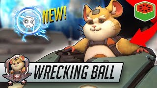 WRECKING BALL - OP NEW HERO! | Overwatch Gameplay