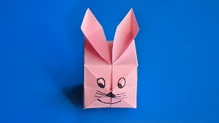оригами воздушный заяц, как сделать оригами воздушный заяц // origami air bunny