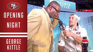 George Kittle Interviews Deion Sanders at Super Bowl LIV Opening Night | 49ers