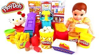Play-Doh Poppin Movie Snacks Hello Kitty Disney Princess Let's go to the Movies Popcorn, Ice Cream