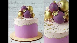 Двухцветный торт. Шоколадные сферы/Two-color cake. Chocolate Spheres