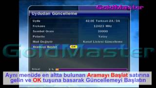 18 Eylül GoldMaster SD Model Uydudan Kanal Güncellemesi Nasıl Yapılır?