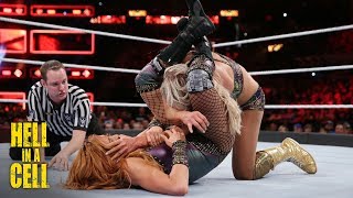 Charlotte Flair reverses Dis-arm-her with a vicious powerbomb: WWE Hell in a Cell 2018 (WWE Network)