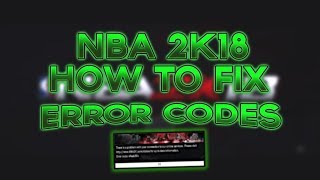 NBA 2k18 FIX Error code efeab30c 56d85bb8  CONNECT TO 2K SERVERS PS4 XBOX ONE