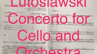 Lutoslawski Concerto for Cello and Orchestra: a Conversation