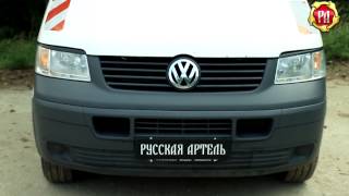 Накладки на передние фары (реснички) Volkswagen Transporter 2003 (russ-artel.ru)