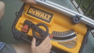 Dewalt Compact Table Saw (DW745) How to Set Up and Use