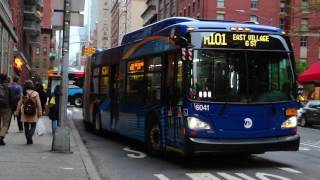 MTA New York City Bus 2017 New Flyer XD60 "Xcelsior" Artic 6041 On The M101 Limited