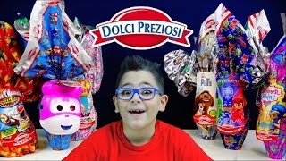 APERTURA 6 UOVA DI PASQUA DOLCI PREZIOSI - Leo Toys