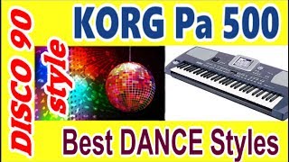KORG Pa500~стили ДИСКО~DANCE factory Korg styles~Demo Review