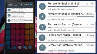 How to disable auto downloaded "Female for English (India)" notification in Android?