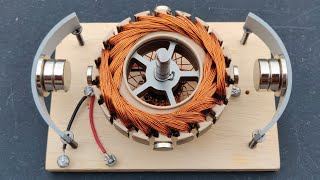 Free Energy Generator Using Dc Motor Method (20 Pole)