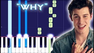 Shawn Mendes - Why Piano Tutorial EASY (Piano Cover)
