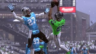 Madden 17 Seahawks vs Panthers Week 13 Connected Franchise Mode Game Play Xbox One