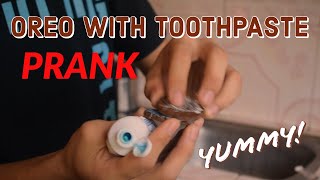 OREO WITH TOOTHPASTE PRANK ON MY BROTHER! | Louie Gerson Galolo