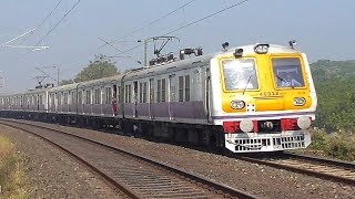 EMU Trains in Foggy Winter Morning Speeding on Huge Curve | Eastern Railway