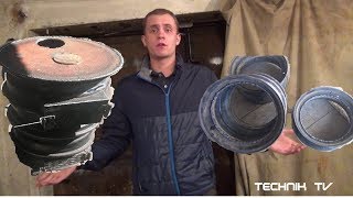 ПЕЧЬ из дисков на 15 #самоделка 3
