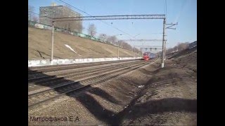 Эл.-поезда ЭД4М-0396 "РЭКС-экспресс" (ТЧ-31) + ЭД4М-0426 (ТЧ-31).
