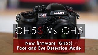 New firmware for the GH5S - testing face and eye detection mode