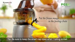 Eis und Smoothies herstellen mit dem Kuvings Whole Slow Juicer