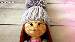 Амигуруми: схема куклы Стеша. Игрушки вязанные крючком. Free crochet patterns.