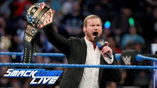 Dolph Ziggler celebrates his United States Title victory: SmackDown LIVE, Dec. 19, 2017