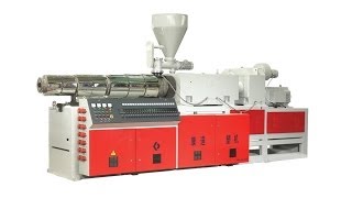 Двухшнековый конический экструдер SJZ92188 с гранулятором