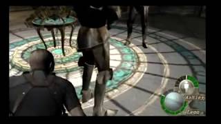 Resident evil 4 Леон с ножом против рыцарей (ps2)