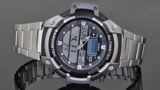 Casio SGW-400HD-1B видео обзор настройка