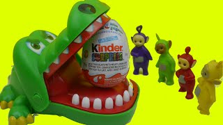 Teletubbies CROCODILE DENTIST & Kinder Surprise تلتبيز كندر سبرايز