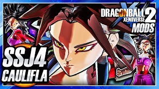 Dragon Ball Xenoverse 2 PC: Super Saiyan 4 Caulifla DLC (DB Super SSJ4 Transformation) Mod Gameplay