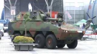 Rosomak 120 mm wheeled self-propelled  mortar carrier armoured vehicle MSPO 2010