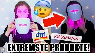 Menstruationspflaster? anti-Pickel Lichtmaske? Die 5 HEFTIGSTEN Drogerie Produkte LIVE-TEST