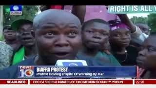 News@10: Indigenous People Of Biafra Storm Awka Despite IGP's Order 07/11/15 Pt 2